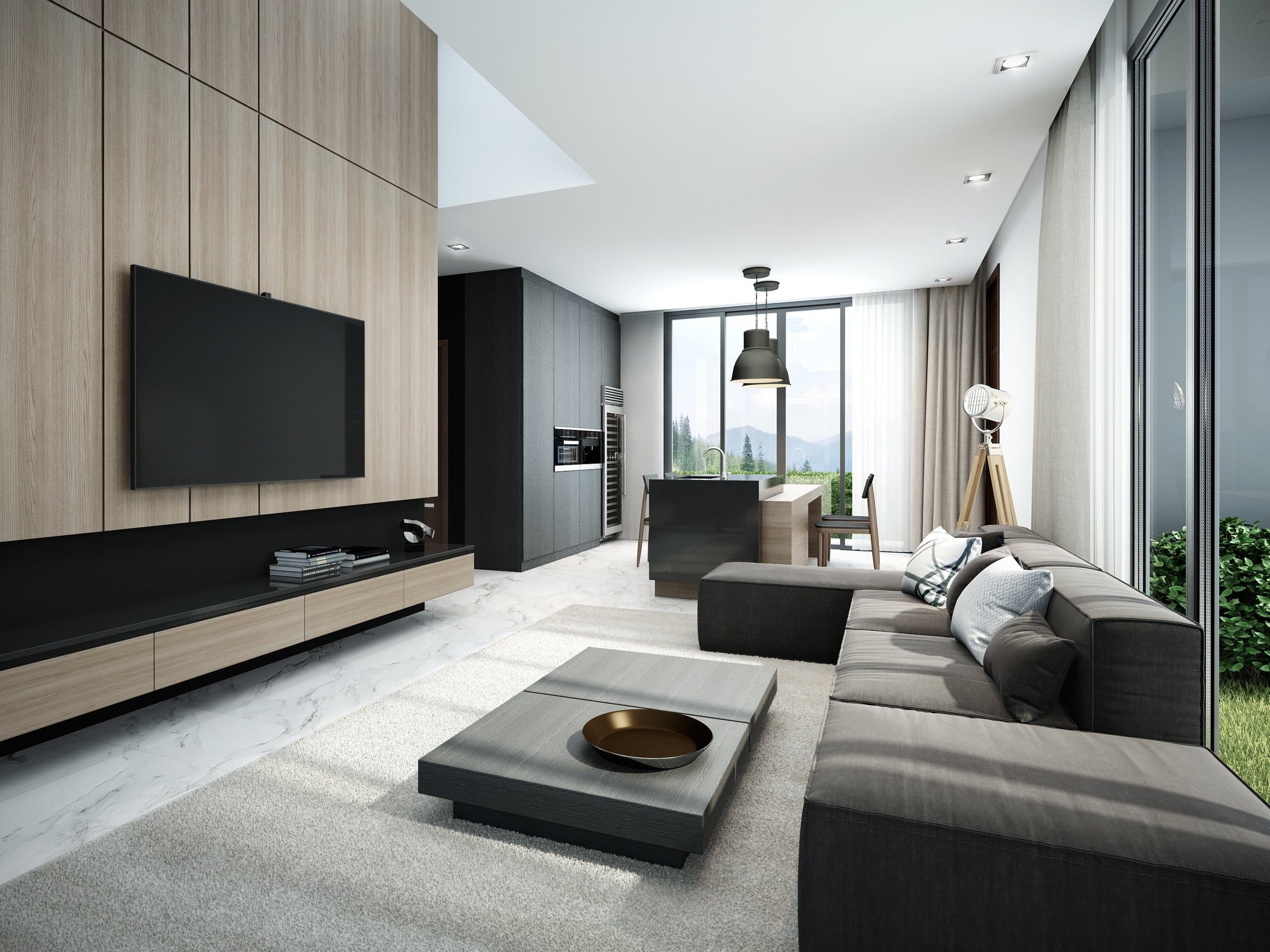 Modern minimalist interior